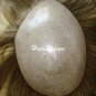 MENS toupee all PU injected mens wigs hair replacement