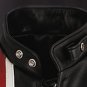 Easy Rider Striped Cowhide Leather Motorcycle Jacket