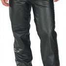 Classic Fitted (biker motorcycle or Casual) Men's Leather Pants Trousers