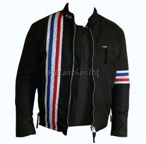 Easy Rider Striped Textile Motorcycle Jacket