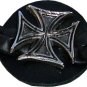 Iron Cross Braided Leather Vest Waistcoat Extender