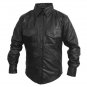 Mens Classic Long Sleeve Leather Fashion Shirt