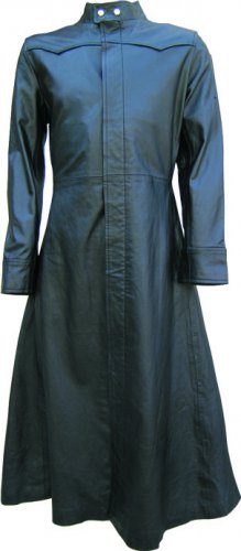 Neo Matrix Black Gothic Style Men&acirc;��s Leather Coat