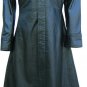Neo Matrix Black Gothic Style Men’s Leather Coat