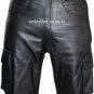 Mens Combat Style Motorcycle Leather Trousers Pants