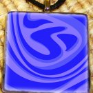 Blue Swirl Glass Pendant