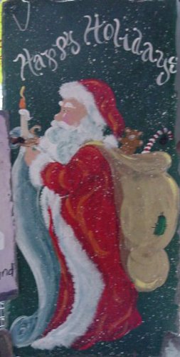 Happy Holidays Santa - Large Slate