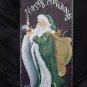 Happy Holidays - Old Time Santa - Large Slate