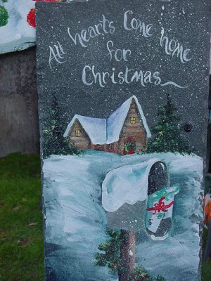 All Hearts Come Home for Christmas 1- Large Slate