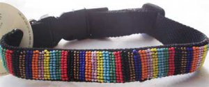 Tingo Beaded Collar - Black XS