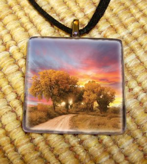 Sunset Painting Pendant