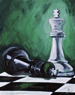 Checkmate - Acrylic on Canvas - 8x10