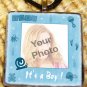 Custom Picture Glass tile Pendant - It's a Boy