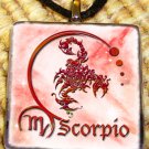 Scorpio Glass Tile Pendant