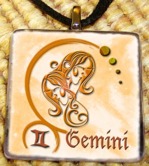 Gemini Glass Pendant