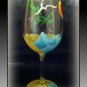 Island Dreams 12 oz hand painted wine glass