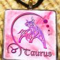 Taurus Glass Pendant