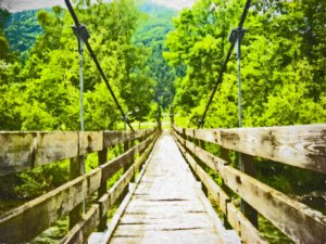 Bridge to Nowhere 16x20 gallery wrapped canvas