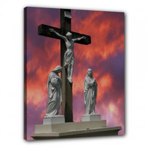 16x20 Gallery Wrap Fire sky cross
