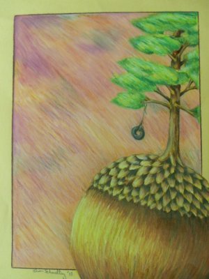 "Pastel Sky" Colored Pencils 11"X8 1/2"