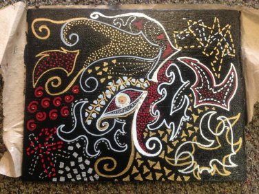 Doodle Art #3 - 8x10 Acrylic