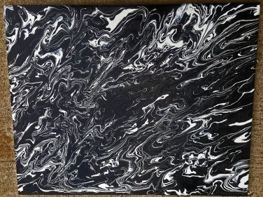 Black and White Deep Space 16x20 Canvas