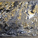 Black and Gold 12x16 Abstract