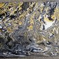 Black and Gold 12x16 Abstract