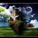 Castle in the Sky 16x20 Digital Canvas