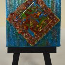 Mini InnergyArt - Copper, Green, Blue and Yellow with Carnelian
