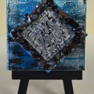 Mini InnergyArt - Black, White and Silver with Snowflake Obsidian