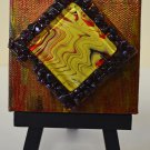 Mini InnergyArt - Red, Black and Yellow with Red Garnet