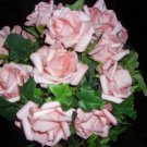 GORGEOUS SOFT PINK ROSES AND IVY BOUQUET!!