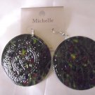 BEAUTIFUL MIXED COLORS BIG ROUND EARRINGS!!!