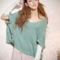 Short Sleeved  Poncho Sweater#612