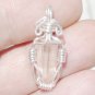 Silver Crystal Pendant Topaz natural pink, pale pink. $2,500.00