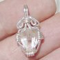 Crystal silver pendant 1.7 grams natural Topaz $65.00