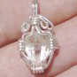 Crystal silver pendant 1.7 grams natural Topaz $65.00