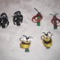LOT OF 6 LIL BUG BOW 2" CLIPPIES 3 SETS LADYBUGS BEES SPIDERS BOUTIQUE HANDMADE