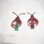 LOT OF 6 LIL BUG BOW 2" CLIPPIES 3 SETS LADYBUGS BEES SPIDERS BOUTIQUE HANDMADE