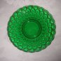 VINTAGE 1940-65 FOREST GREEN BUBBLE GLASS CUP & SAUCER SET BY ANCHOR HOCKING!!!!