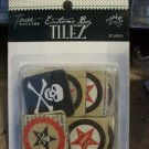 12 Pkgs Extreme Boy Tilez Scrapbooking Embellishments