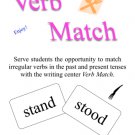 Irregular Verb Match Game or Writing Center - Great for One on One or Small Group PDF