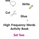 Say, Write, Cut, and Glue High Frequency Words Activity Book Set Two PDF