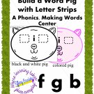 Fun Pig Phonics, Making Words Reading Center or Game. For ESOL & ESE too!