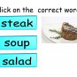 Food Vocabulary II Interactive Game, Part One is Superb for ESOL, ESL, ESE, & Primary; in PDF Format