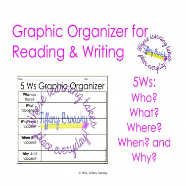 Using a 5 W's Graphic Organizer Chart