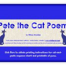 Pete the Cat Introduction Poem PDF
