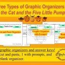 Three Types of Graphic Organizers for Pete the Cat and the Five Little Pumpkins!  PDF