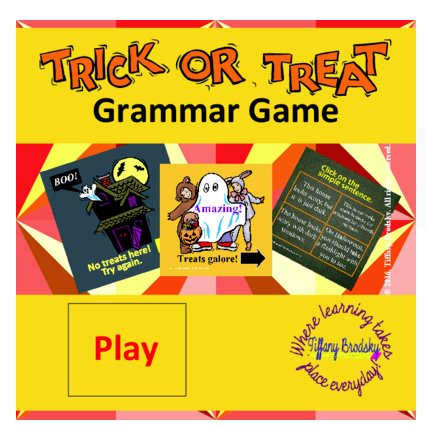 Trick or Treat Sentence Game PDF